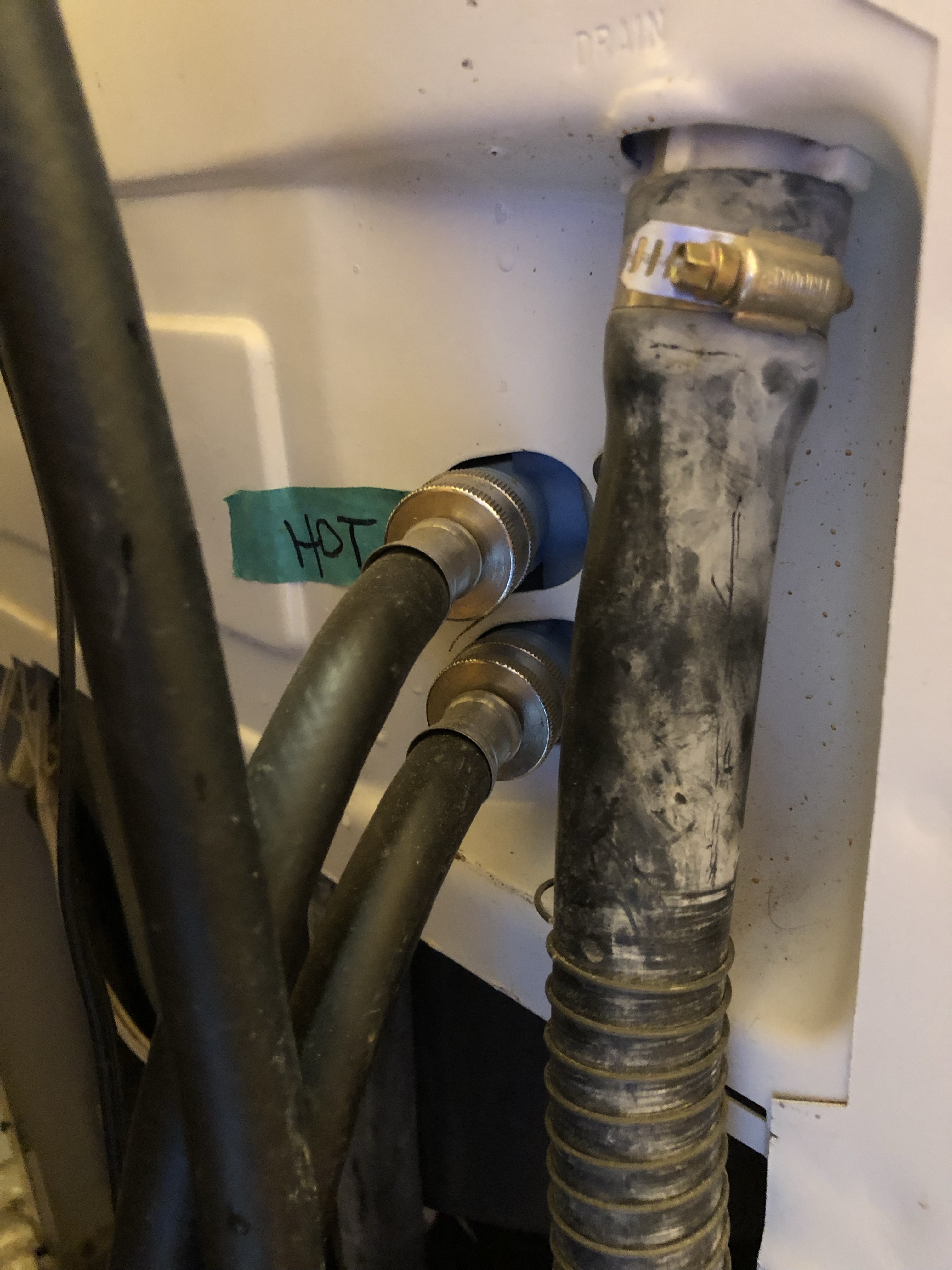 Washing Machine in Hot water